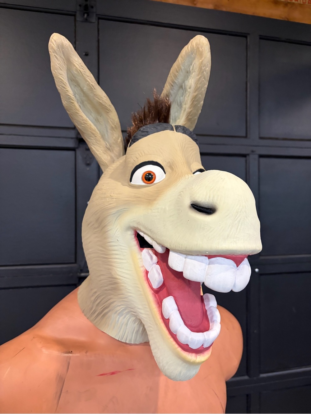 DreamWorks Shrek Donkey Character Mask / Costume Head – Adult Halloween Cosplay